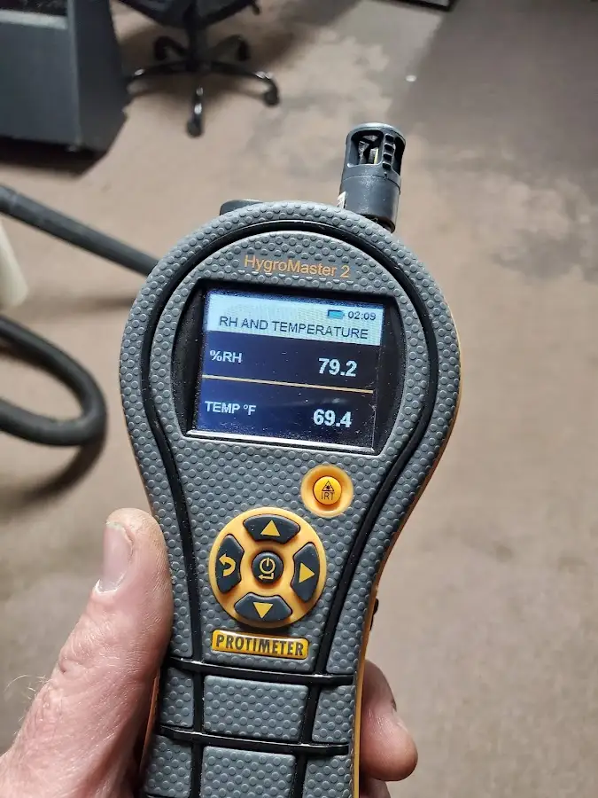Moisture meter humidity assessment for Fire & Smoke Damage Restoration in Lawrence